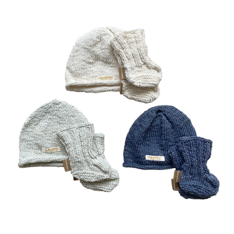 baby beanie-bootie set (0-3 months)
